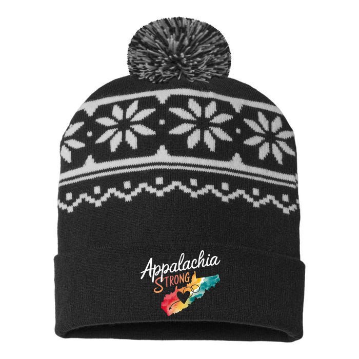 Appalachia Strong Nc Mountains USA-Made Snowflake Beanie