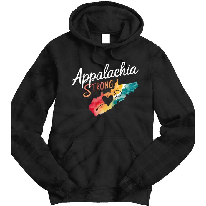 Appalachia Strong Nc Mountains Tie Dye Hoodie