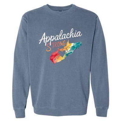 Appalachia Strong Nc Mountains Garment-Dyed Sweatshirt