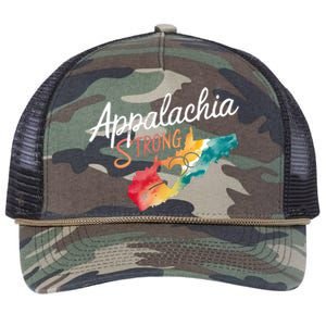 Appalachia Strong Nc Mountains Retro Rope Trucker Hat Cap