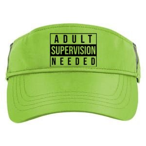 Adult Supervision Needed Funny Gift Adult Drive Performance Visor