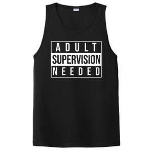 Adult Supervision Needed Funny Gift PosiCharge Competitor Tank