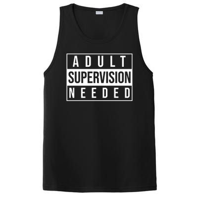 Adult Supervision Needed Funny Gift PosiCharge Competitor Tank