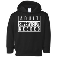 Adult Supervision Needed Funny Gift Toddler Hoodie