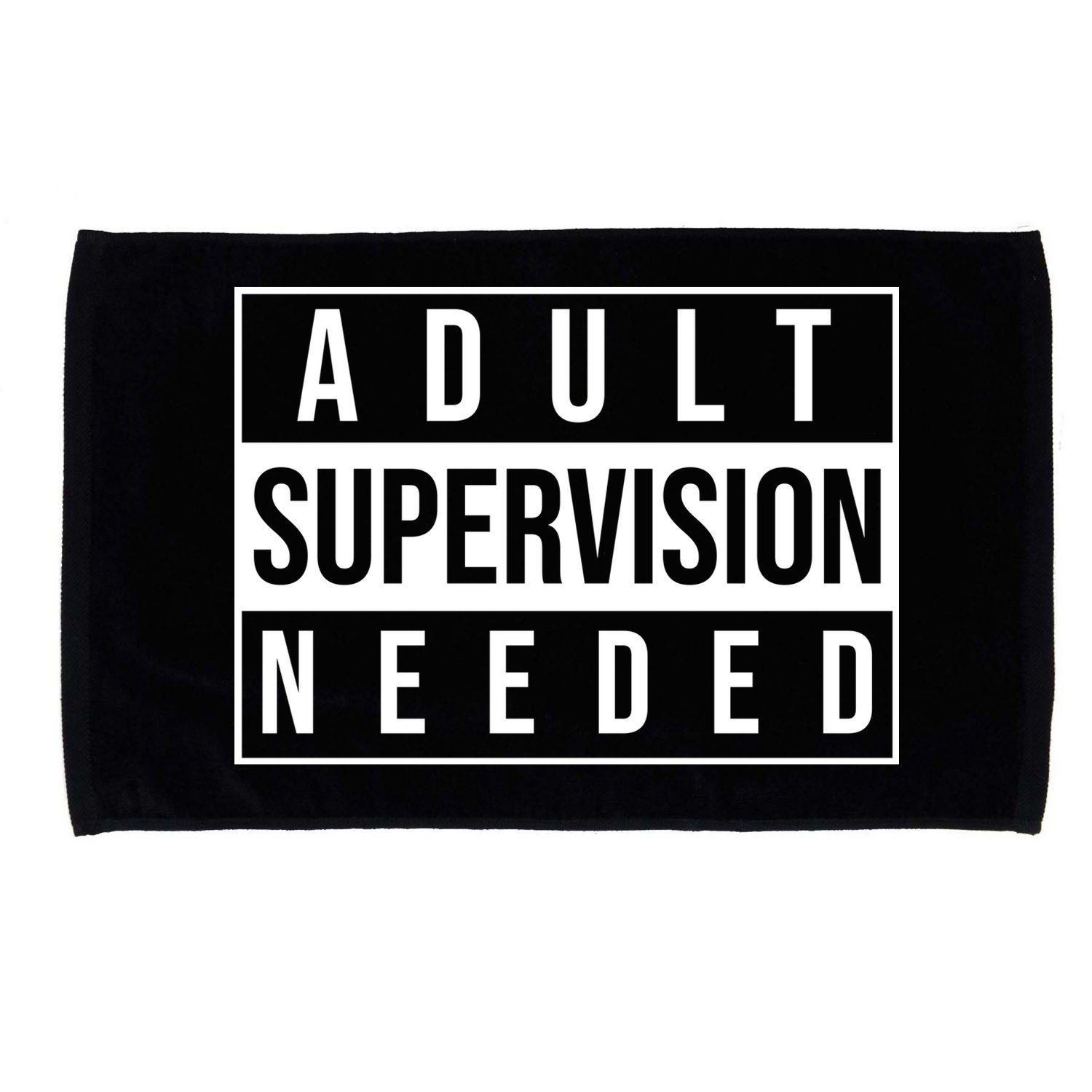 Adult Supervision Needed Funny Gift Microfiber Hand Towel