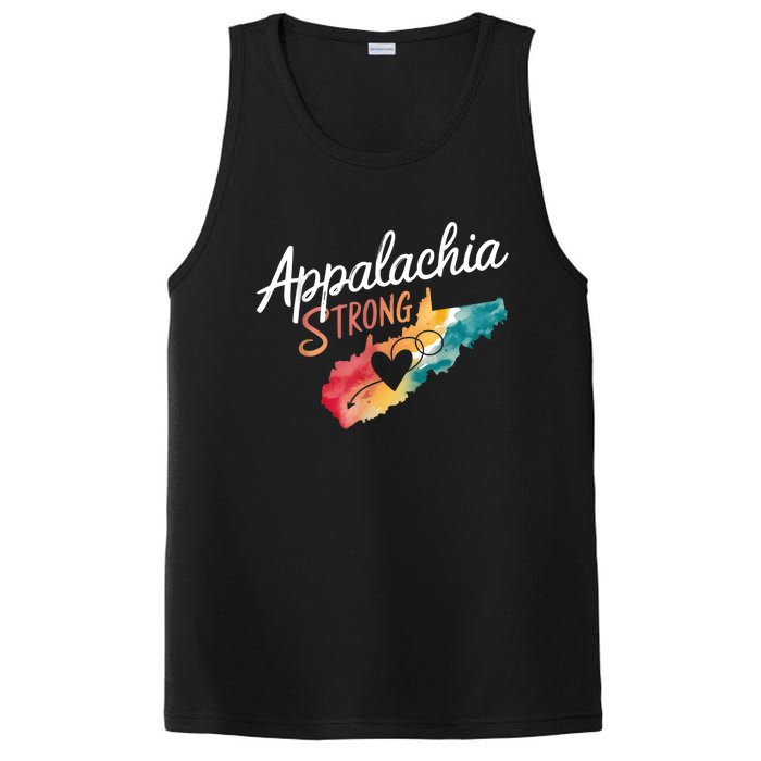 Appalachia Strong Nc Mountains PosiCharge Competitor Tank