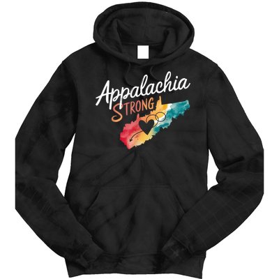 Appalachia Strong Nc Mountains Tie Dye Hoodie