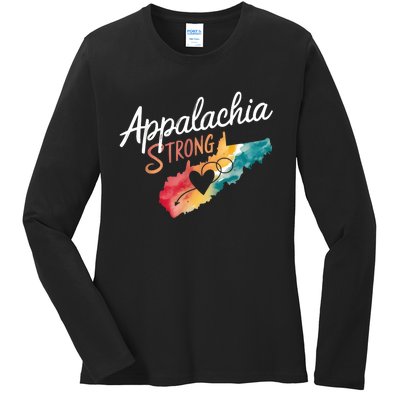 Appalachia Strong Nc Mountains Ladies Long Sleeve Shirt