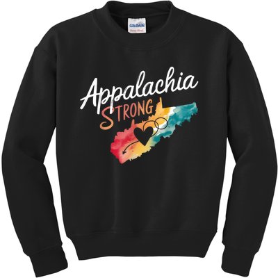 Appalachia Strong Nc Mountains Kids Sweatshirt