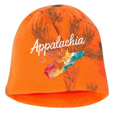 Appalachia Strong Nc Mountains Kati - Camo Knit Beanie