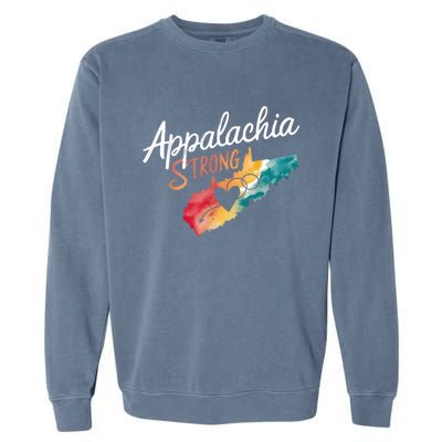 Appalachia Strong Nc Mountains Garment-Dyed Sweatshirt