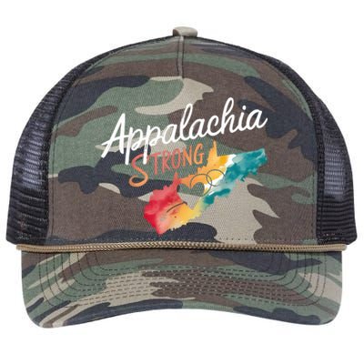 Appalachia Strong Nc Mountains Retro Rope Trucker Hat Cap