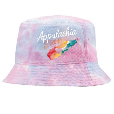 Appalachia Strong Nc Mountains Tie-Dyed Bucket Hat