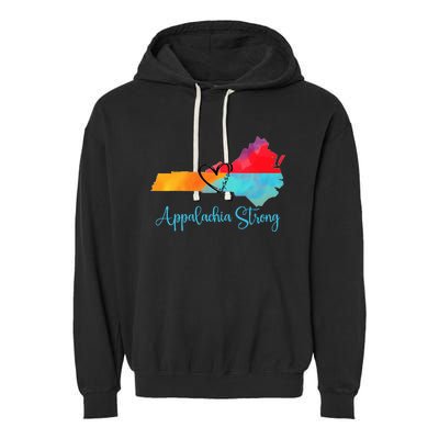 Appalachia Strong Nc Mountains Garment-Dyed Fleece Hoodie