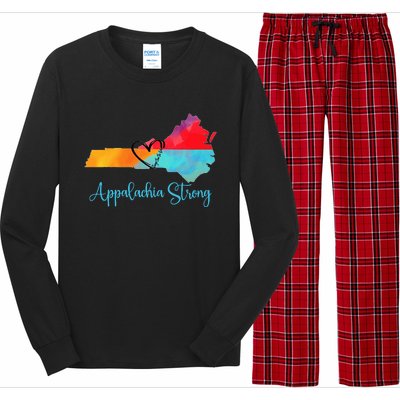 Appalachia Strong Nc Mountains Long Sleeve Pajama Set