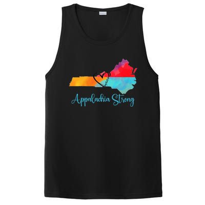 Appalachia Strong Nc Mountains PosiCharge Competitor Tank