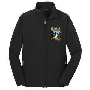 Always Support Nola Always Nola Never Forget New Orleans Core Soft Shell Jacket