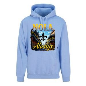 Always Support Nola Always Nola Never Forget New Orleans Unisex Surf Hoodie