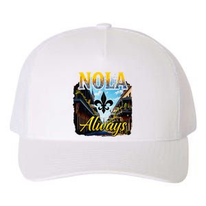 Always Support Nola Always Nola Never Forget New Orleans Yupoong Adult 5-Panel Trucker Hat