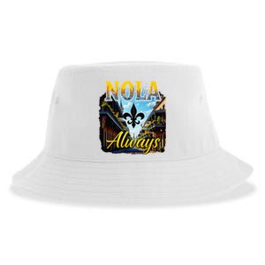 Always Support Nola Always Nola Never Forget New Orleans Sustainable Bucket Hat