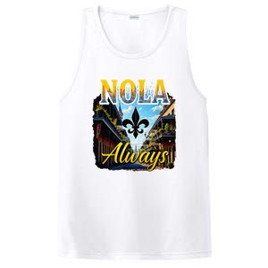 Always Support Nola Always Nola Never Forget New Orleans PosiCharge Competitor Tank