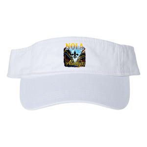 Always Support Nola Always Nola Never Forget New Orleans Valucap Bio-Washed Visor