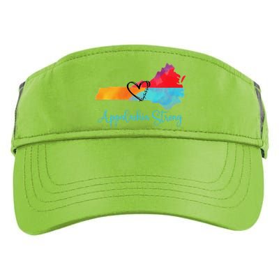 Appalachia Strong Nc Mountains Adult Drive Performance Visor