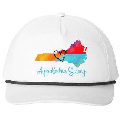 Appalachia Strong Nc Mountains Snapback Five-Panel Rope Hat