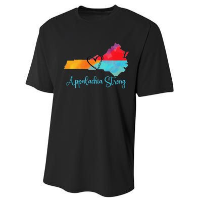 Appalachia Strong Nc Mountains Performance Sprint T-Shirt