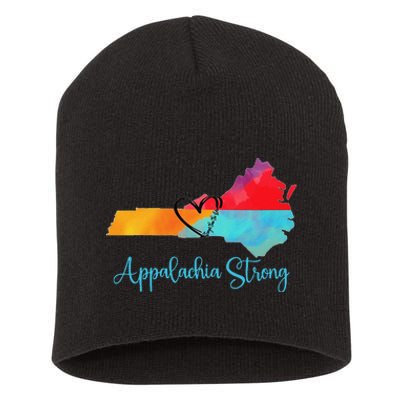 Appalachia Strong Nc Mountains Short Acrylic Beanie