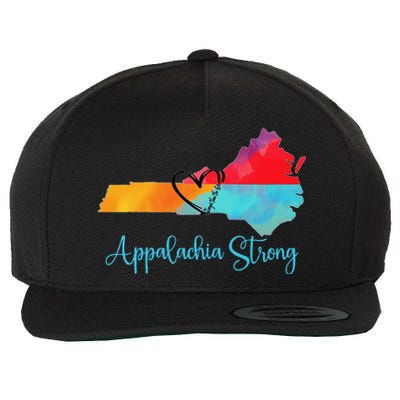 Appalachia Strong Nc Mountains Wool Snapback Cap