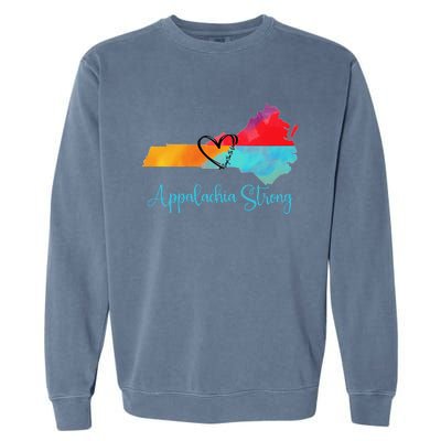 Appalachia Strong Nc Mountains Garment-Dyed Sweatshirt