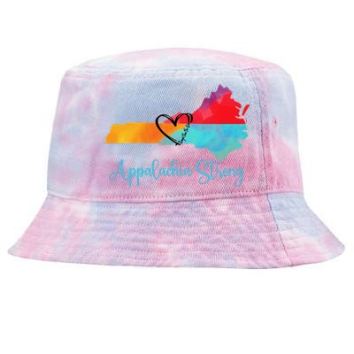 Appalachia Strong Nc Mountains Tie-Dyed Bucket Hat