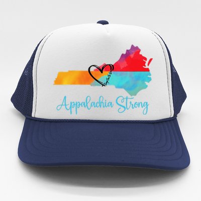 Appalachia Strong Nc Mountains Trucker Hat