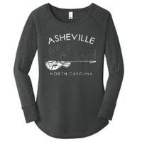 Asheville Souvenir North Carolina Lover Music Guitar Women's Perfect Tri Tunic Long Sleeve Shirt