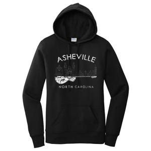 Asheville Souvenir North Carolina Lover Music Guitar Women's Pullover Hoodie