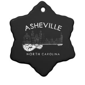 Asheville Souvenir North Carolina Lover Music Guitar Ceramic Star Ornament