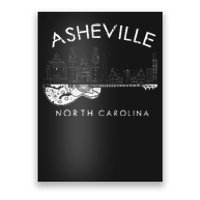 Asheville Souvenir North Carolina Lover Music Guitar Poster