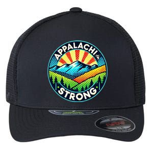 Appalachia Strong Nc Mountains Asheville Tennessee Gift Flexfit Unipanel Trucker Cap