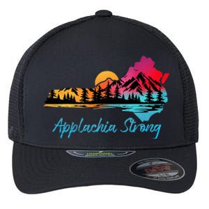 Appalachia Strong Nc Mountains Sunset Nature Lovers Flexfit Unipanel Trucker Cap