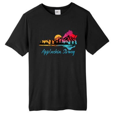 Appalachia Strong Nc Mountains Sunset Nature Lovers Tall Fusion ChromaSoft Performance T-Shirt