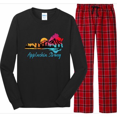 Appalachia Strong Nc Mountains Sunset Nature Lovers Long Sleeve Pajama Set