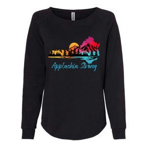 Appalachia Strong Nc Mountains Sunset Nature Lovers Womens California Wash Sweatshirt