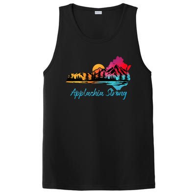 Appalachia Strong Nc Mountains Sunset Nature Lovers PosiCharge Competitor Tank