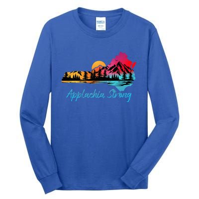 Appalachia Strong Nc Mountains Sunset Nature Lovers Tall Long Sleeve T-Shirt