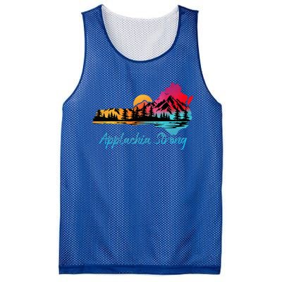 Appalachia Strong Nc Mountains Sunset Nature Lovers Mesh Reversible Basketball Jersey Tank