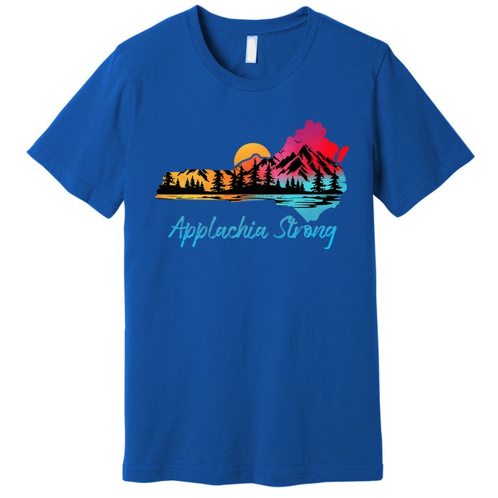 Appalachia Strong Nc Mountains Sunset Nature Lovers Premium T-Shirt