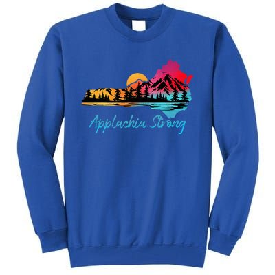 Appalachia Strong Nc Mountains Sunset Nature Lovers Tall Sweatshirt