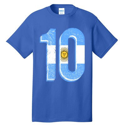 Argentina Soccer Number 10 Football Futbol Numero 10 Meaningful Gift Tall T-Shirt