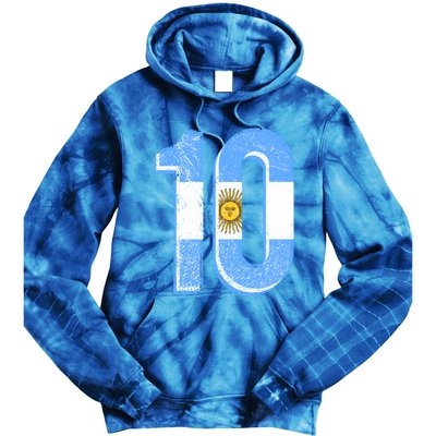 Argentina Soccer Number 10 Football Futbol Numero 10 Meaningful Gift Tie Dye Hoodie